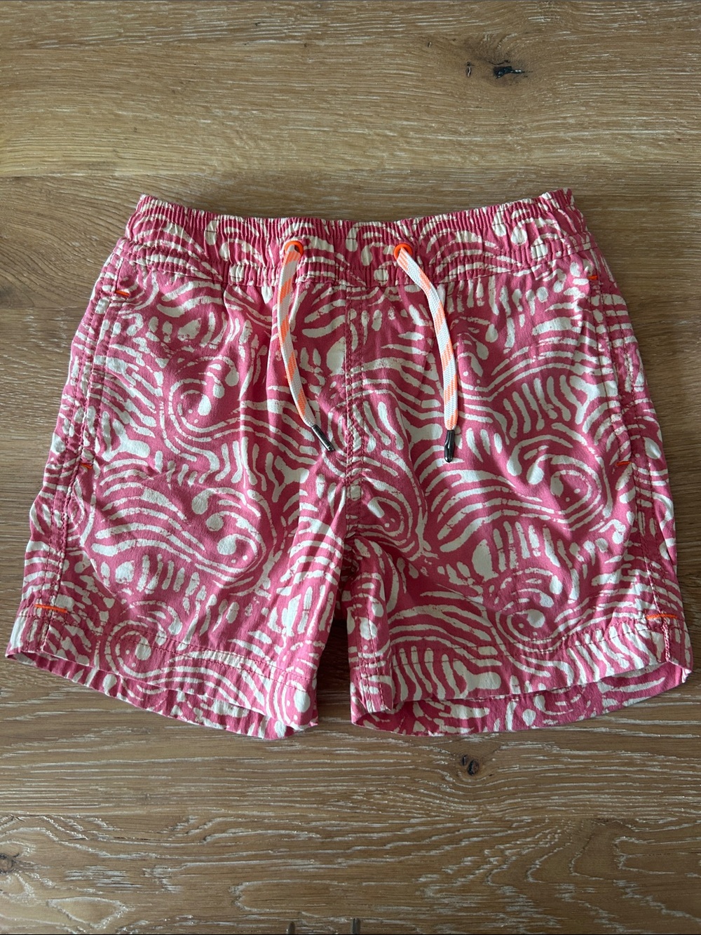 Crewcuts Pink Patterned Drawstring Shorts